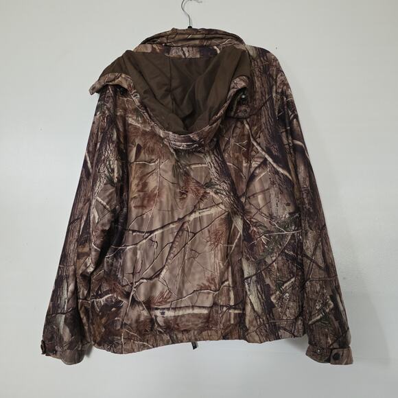 Vintage Remington Camo Jacket Mens L Real Tree Hunting Full Zip Pockets Green - Picture 5 of 9
